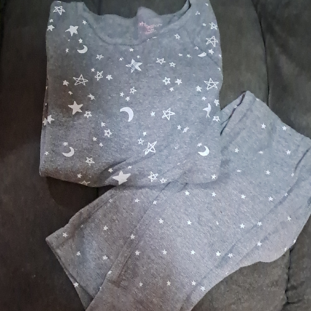 Women's Gray Starry Pajama Set
